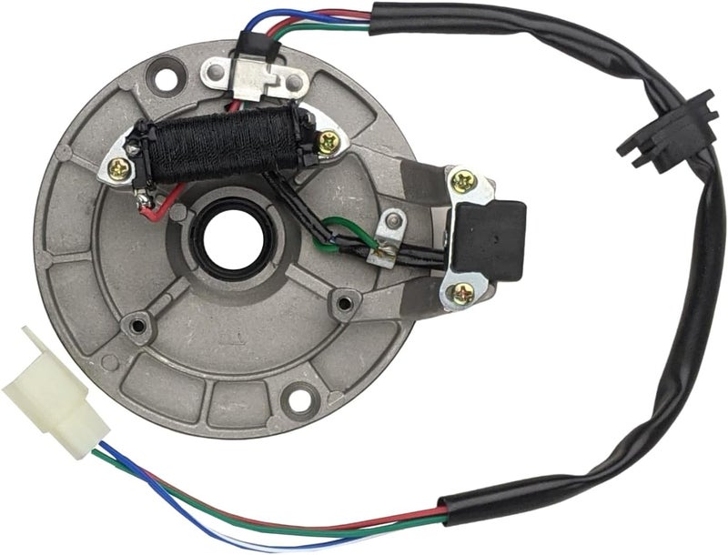 RedCap 1-Coil 3-Wire Stator Magneto for DB-007 DB-X5 DB-X7 DB-X18 DB25 Apollo Stomp SDG Thumpstar Dirt Bike Pit Bike Compatible with YX 140cc Chinese ATV Go-Kart - Image 5